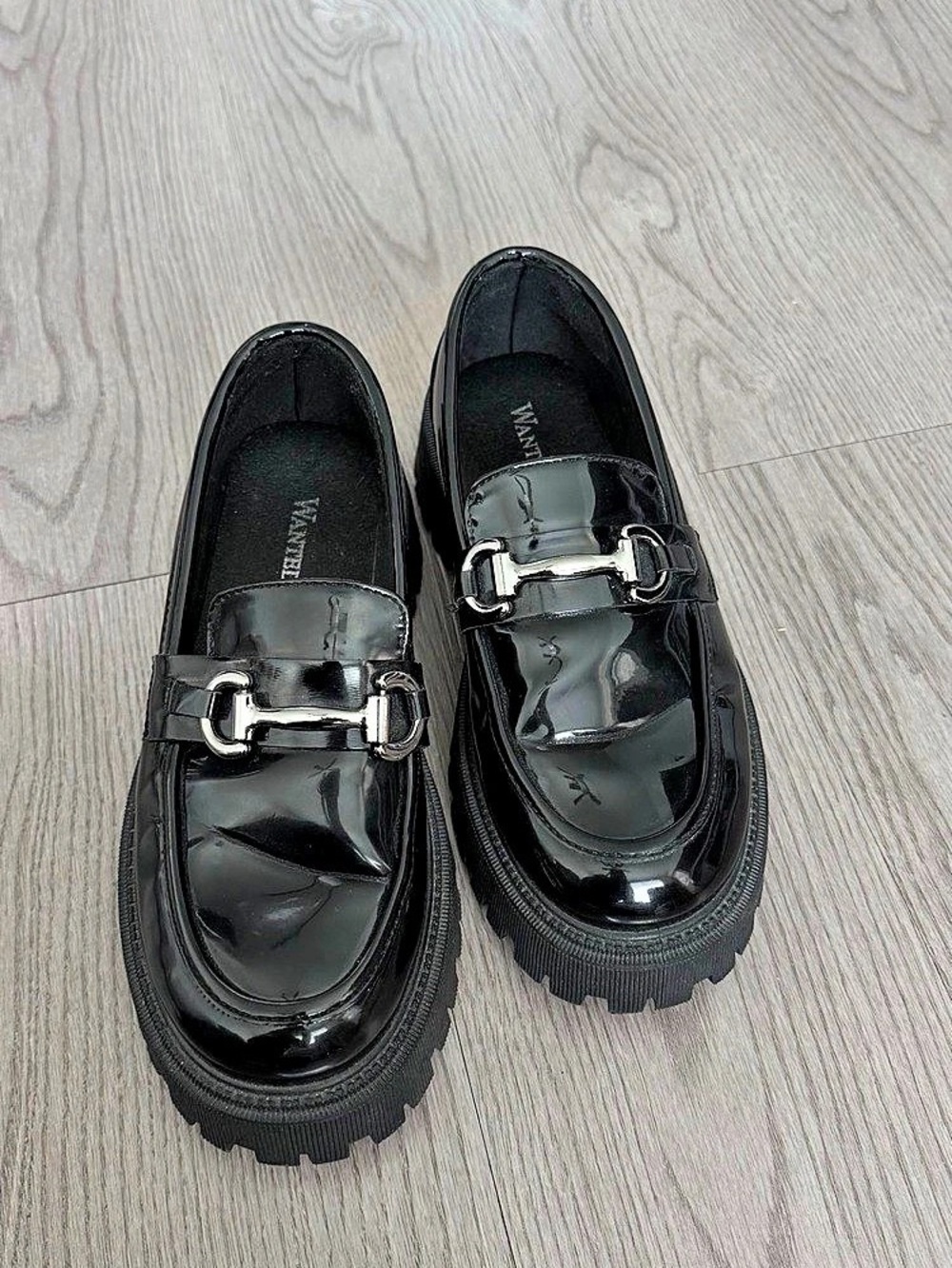 Black Chunky Loafers Like New